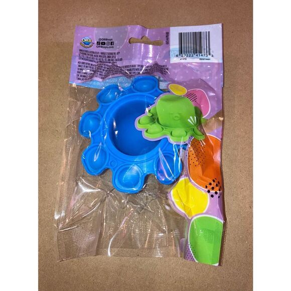 ☀️3/$12☀️ Blue Reversible Octopus Bubble Pop Fidget Toy - Picture 3 of 7